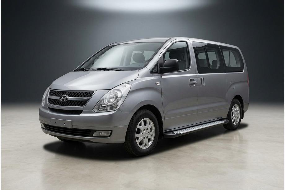 Hyundai H300, H1, Starex 2008–2020 Sidosteg Allmond Grey (2 st, aluminium) Image