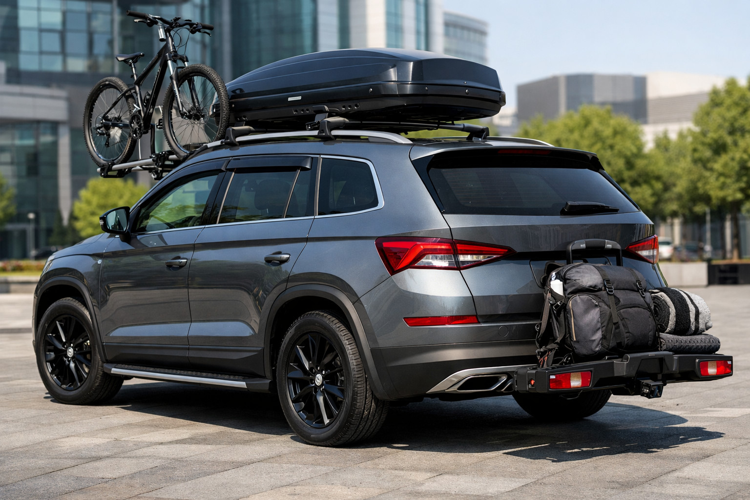 Startuppgradering av Skoda Kodiaq 2023 för stad och familjeresor