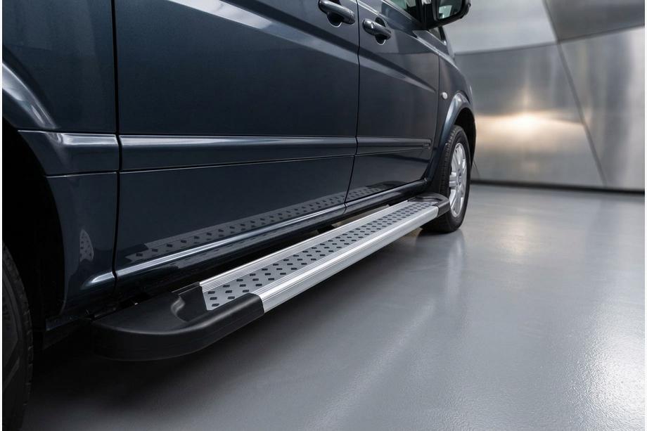 Mercedes Vito/V-klass W447 2014– Sidosteg New Vision Grey (2 st, aluminium) Image