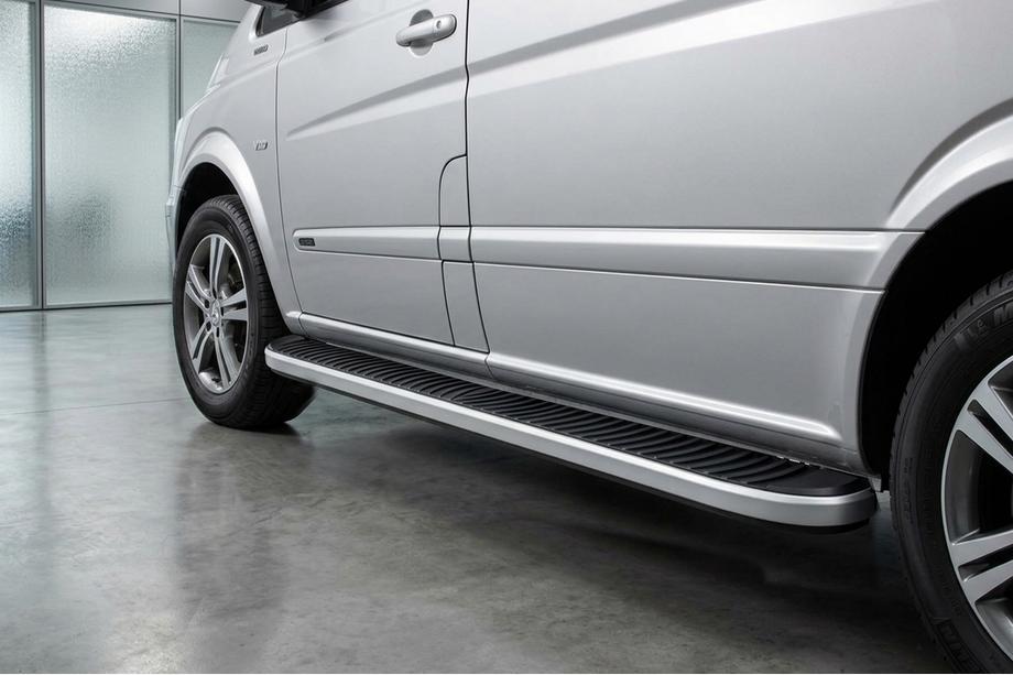 Mercedes Vito/V-klass W447 2014– Sidosteg Tayga Grey (2 st, aluminium) Image