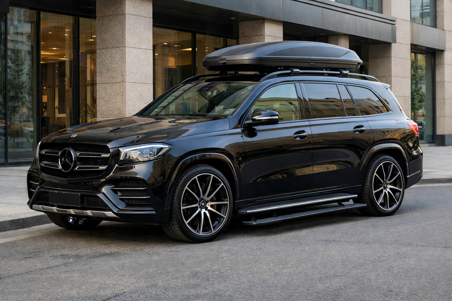 Startuppgradering av Mercedes GLS X167 för stadskörning och enklare insteg