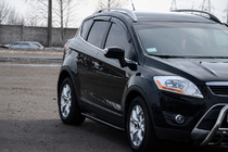 Ford Kuga 2008–2013 Sidosteg Premium (2 st, rostfritt stål) Black foto 1