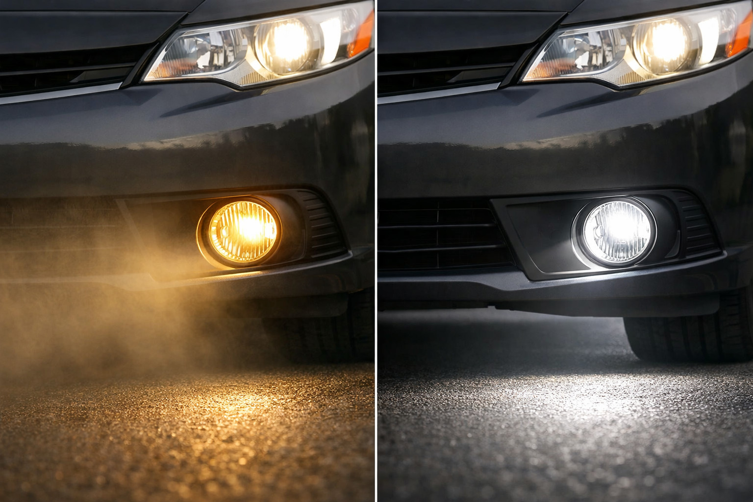Halogen- eller LED-dimljus: vad är bäst för vardagskörning