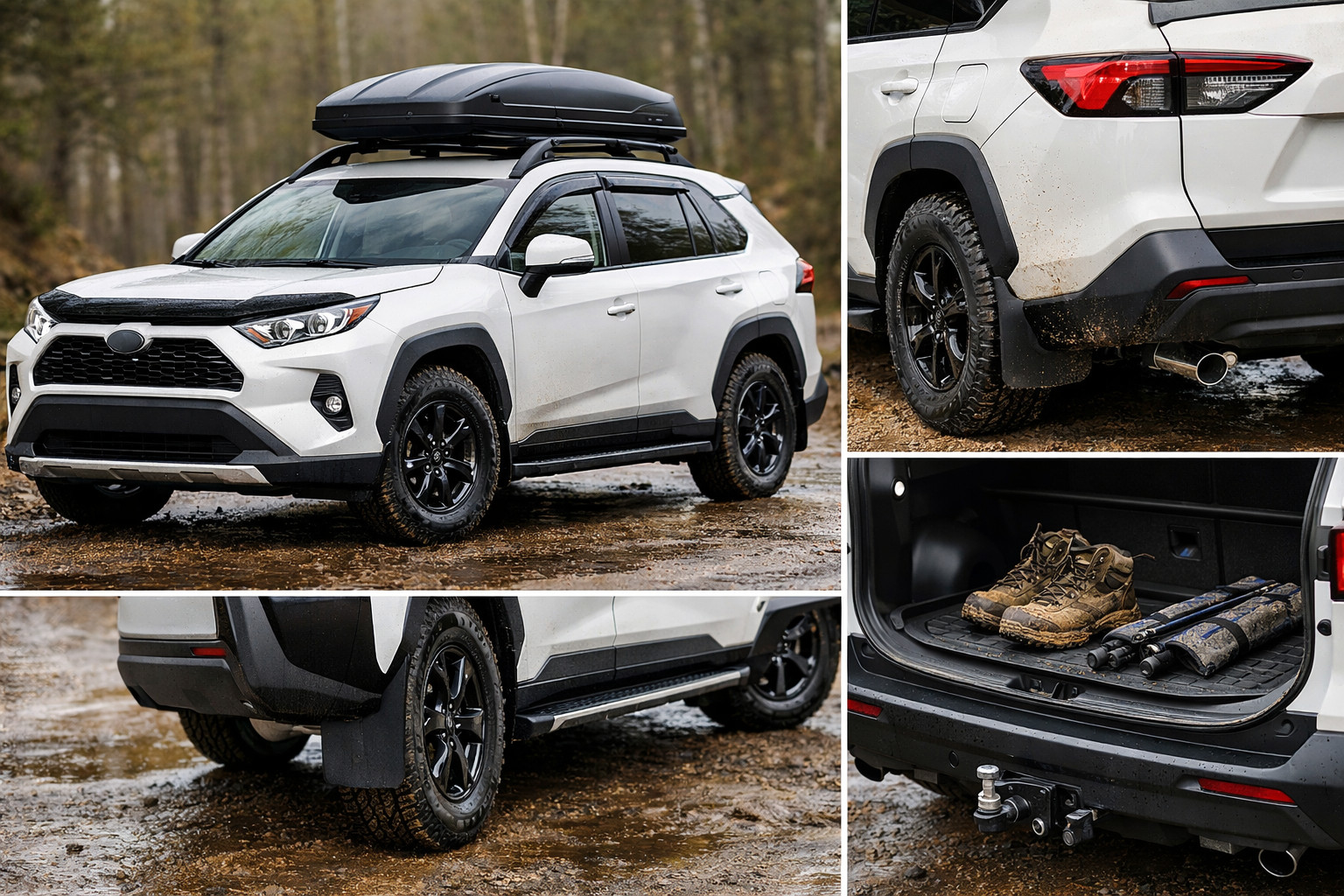 Praktisk uppgradering för Toyota RAV4 2019+ för regn, lera och motorväg