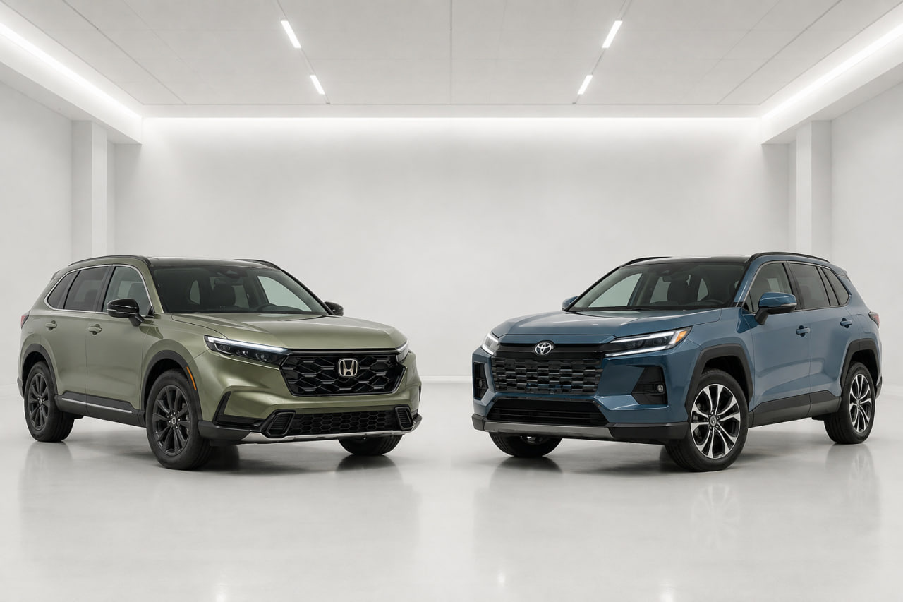 Toyota RAV4 2026 vs. Honda CR-V 2026: vilken hybrid-SUV är bäst?