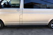 Volkswagen T5 Transporter 2003–2010 Sidosteg Premium Black (2 st., rostfritt stål) foto 1