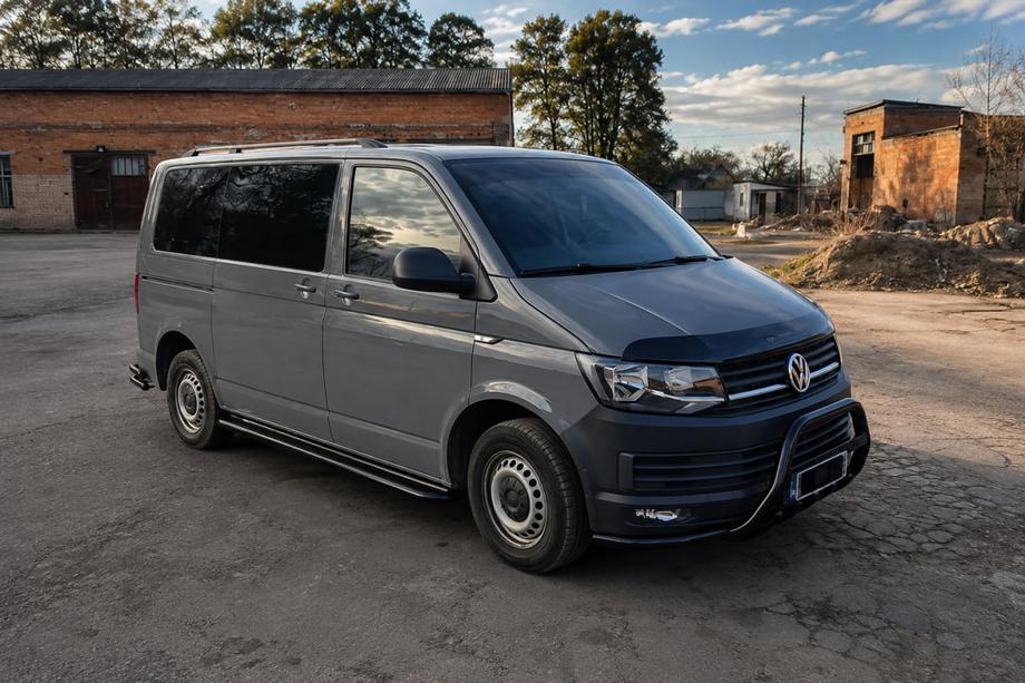 Volkswagen T5 Transporter 2003–2010 Sidosteg Premium Black (2 st., rostfritt stål) 60 mm, lång hjulbas Foto 3
