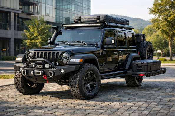 Vad ska du montera på Jeep Wrangler 2018+ för stad, markfrigång och turer i naturen