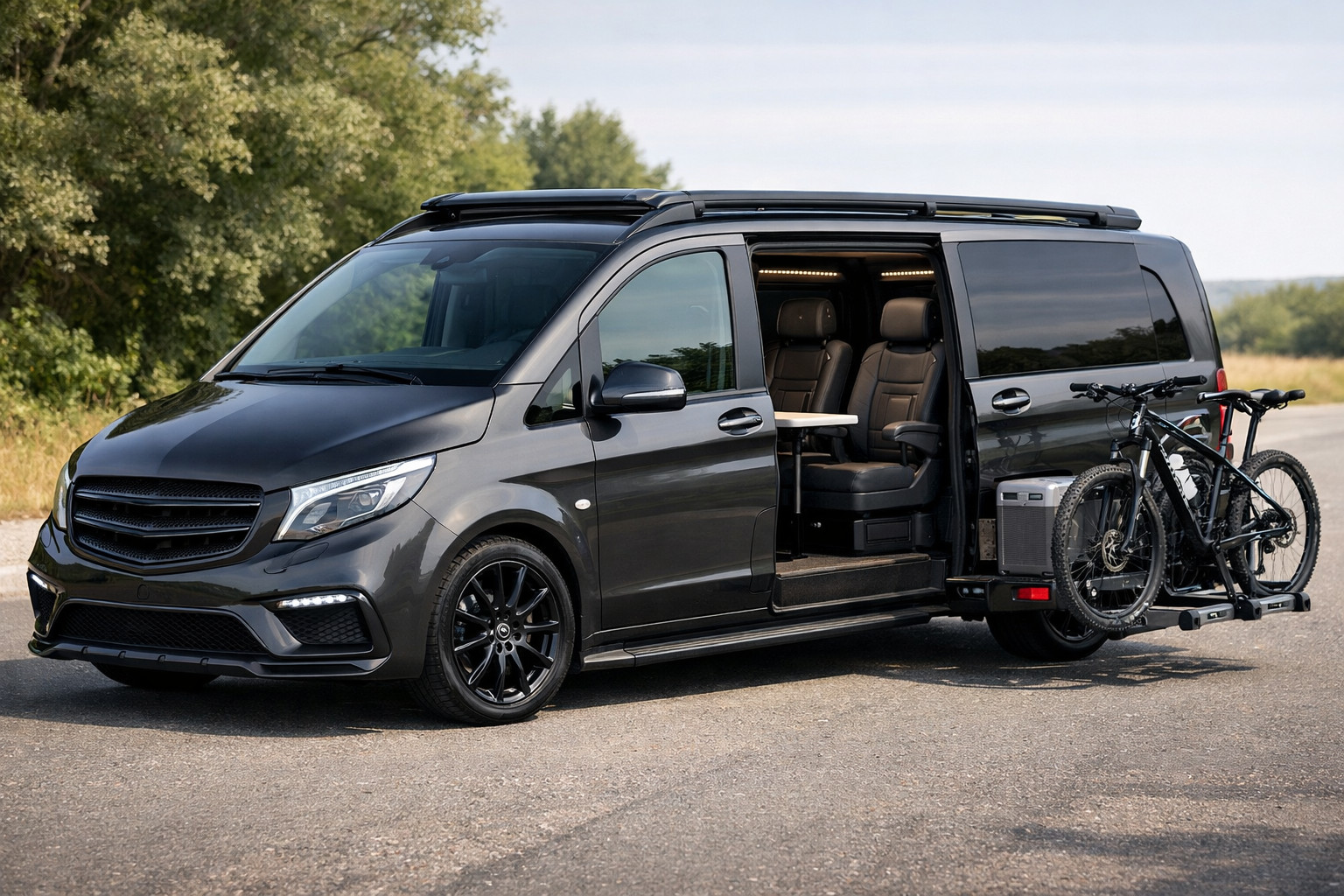 Startuppgradering av Mercedes Vito/V-class W447 för passagerare och motorväg