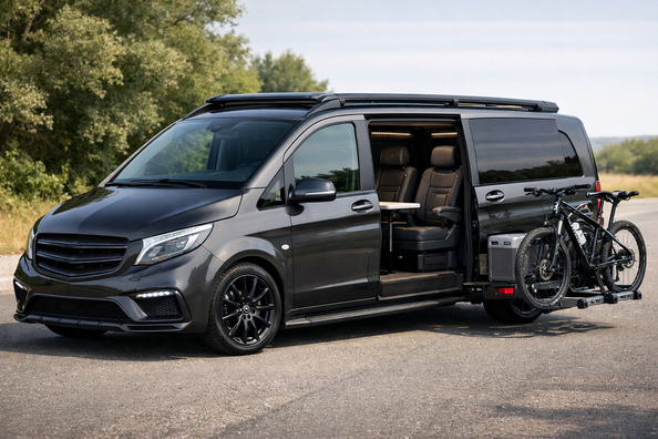 Startuppgradering av Mercedes Vito/V-class W447 för passagerare och motorväg