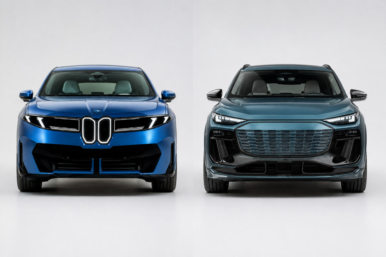 BMW iX3 2026 vs Audi Q6 e-tron 2027: jämförelse av premium-elbilar
