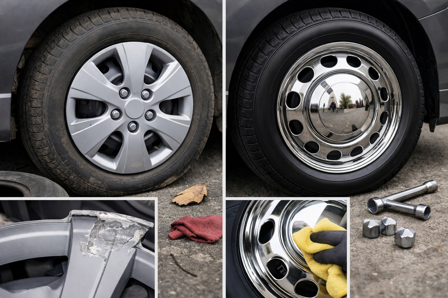 Plast- eller rostfria hjulsidor: vad är bäst för vardagskörning