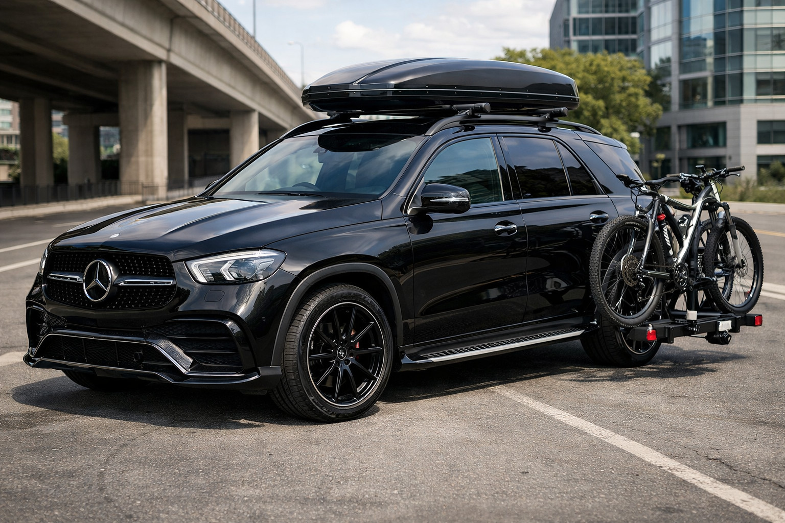 Startuppgradering av Mercedes GLE W167 för stad och motorväg