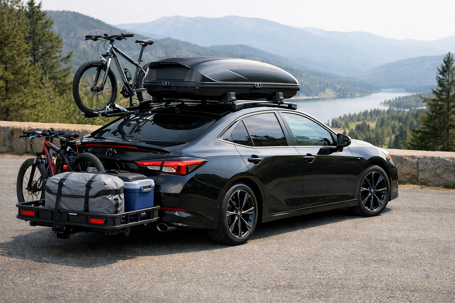 Vad du kan montera på Toyota Camry 2024 för bagage och resor