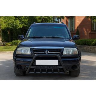 Frontbåge (bullbar) WT004 (rostfritt stål) Black Suzuki Vitara 1998–2006