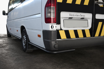 Volkswagen LT 1995–2006 Bakre hörndelar AK-SO Black (rostfritt stål) foto 1