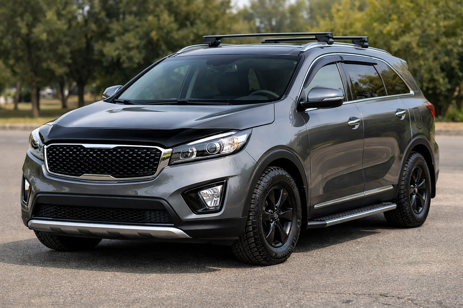 Grunduppgradering för Kia Sorento III UM 2014-2020: vardagskörning och lätt motorhuvsskydd