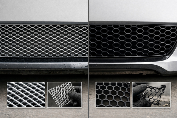 Aluminium- eller plastnät i grillen: vad är bäst för vardagskörning