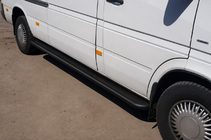 Volkswagen LT 1995–2006 Premium Black sidosteg (2 st, rostfritt stål) foto 3