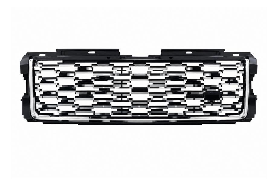 Range Rover IV L405 2013–2021 Svart grill med silverlister (facelift 2013→2018) Image