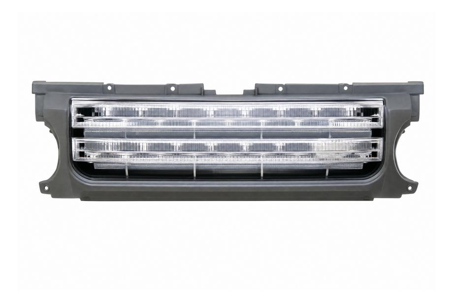 Land Rover Discovery III 2004–2009 Kylgrill – grå ram / silvernät Image