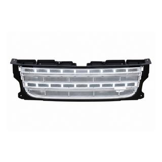 Kylargrill (facelift D4→D4) svart ram / silverfärgat nät Land Rover Discovery IV 2009–2017