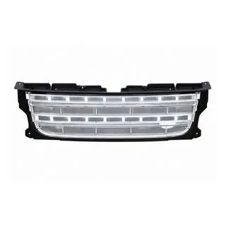 Kylargrill (facelift D4→D4) svart ram / silverfärgat nät