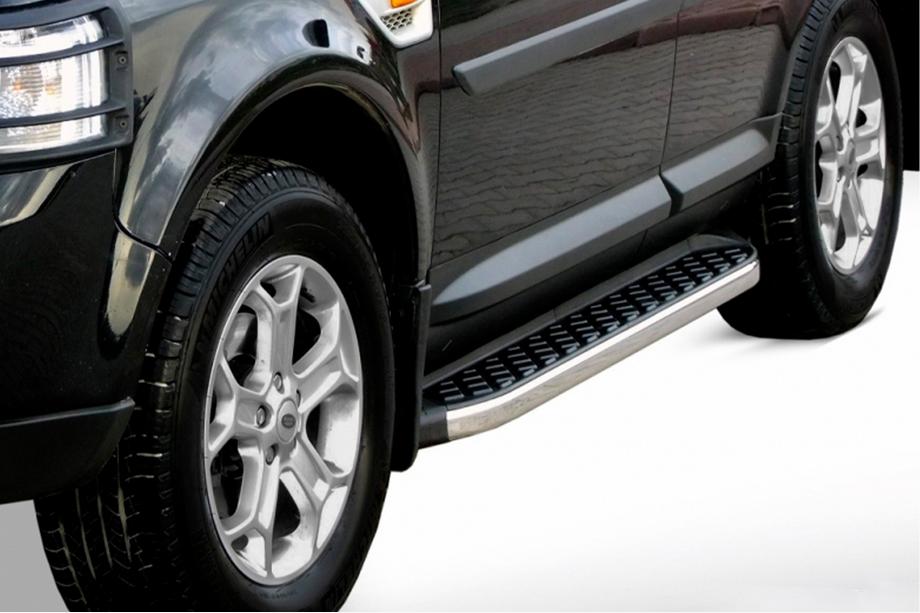 Range Rover III L322 2002–2012 Sidosteg BlackLine (2 st, aluminium) Image