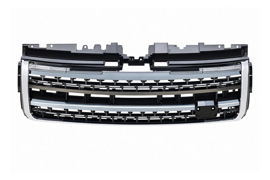Range Rover Evoque 2012–2018 Svart kylargrill med silverinlägg (2016) Image