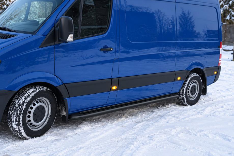 Volkswagen Crafter 2006–2016 Premium Black sidosteg (2 st, rostfritt stål) Image