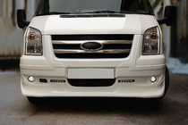 Ford Transit 2000–2014 Kylargallerlist (2 st, rostfritt stål) OmsaLine – italienskt rostfritt stål foto 3
