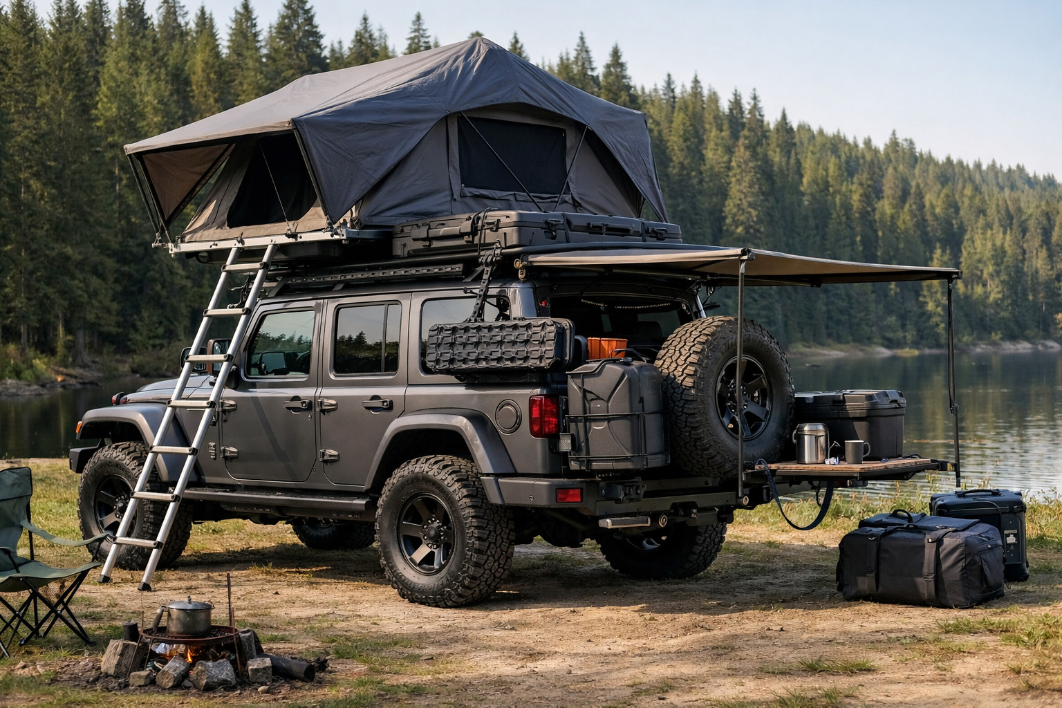 Uppgraderingspaket för Jeep Wrangler 2018+ för natur, last och vardagskomfort