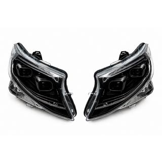 Strålkastare fram 2025 Design LED Black (för Vito, 2 st)