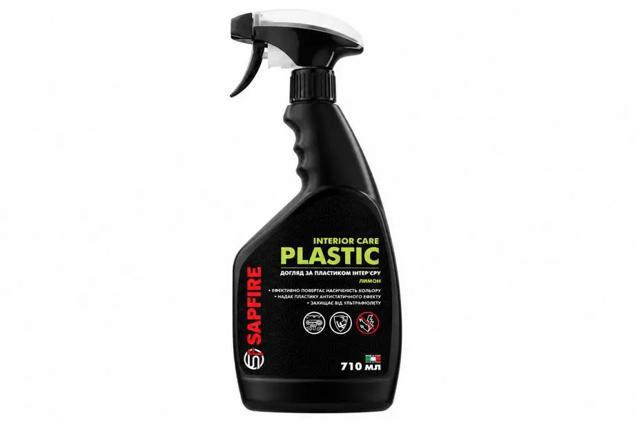 Plastrengöring och polish 710 ml SAPFIRE Plastic Cleaner & Polish - citron SONAX Image