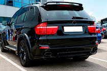 BMW X5 E70 2007–2013 Spoiler DPT M-Style (svart högglans) foto 1