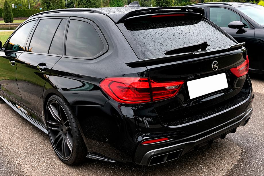 BMW 5-serien G30/G31 2017–2023 DPT-spoiler (för G31, blanksvart) Foto 1