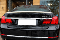 BMW 7-serien F01/F02 2008–2015 DPT spoiler (svart högglans) foto 1