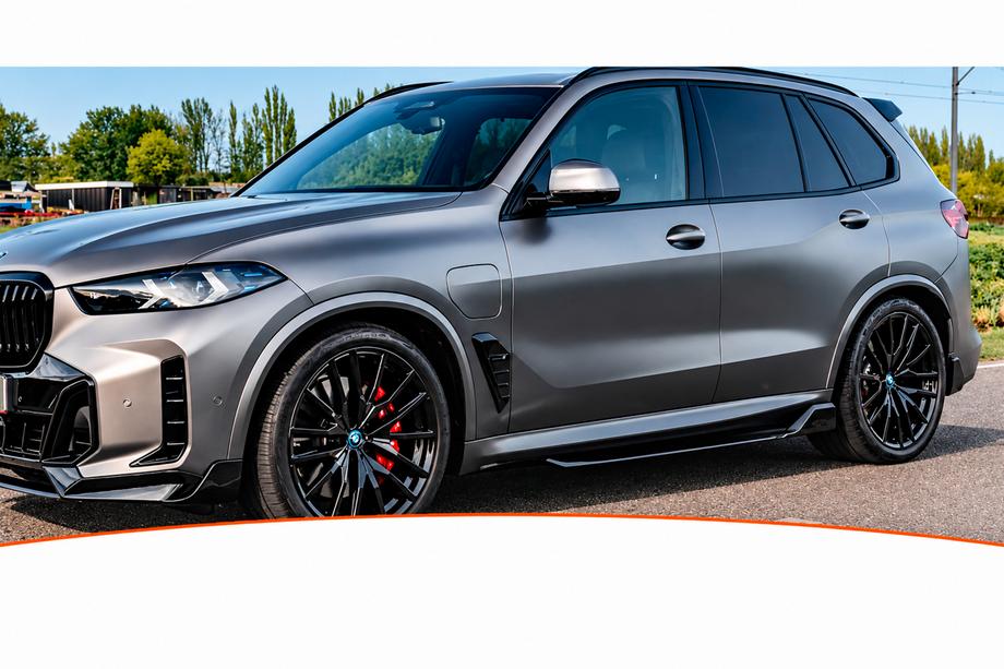BMW X5 G05 2019–2026 Sidokjolstillägg DPT (2023+, blanksvart) Image