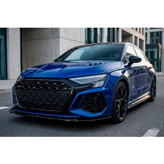 Frontläpp till stötfångare fram Lip DPT V2 (för RS3, 2020-2024, blank svart) Audi A3 2020– foto 1
