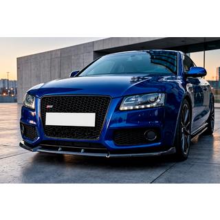 Frontläpp till stötfångare Lip DPT V2 (för S-Line, 2007-2011, blanksvart) Audi A5 2007–2015 foto 1