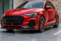 Audi A3 2020– Frontläpp till stötfångare Lip DPT V1 (För RS3, 2024+, blanksvart) foto 1