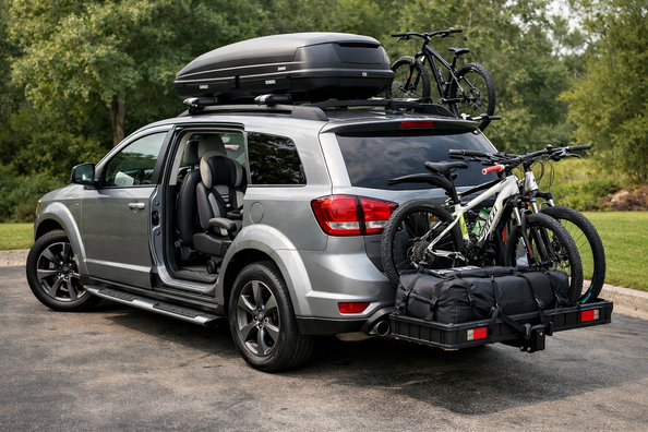 Vad du kan montera på Dodge Journey efter köpet för familj och vardagskörning Foto 1