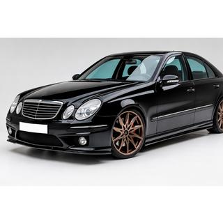 Frontläpp DPT (För AMG, 2006-2009, blank svart) Mercedes E-klass W211 2002–2009