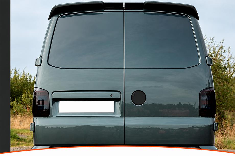 Volkswagen T5 Caravelle 2004–2010 DPT spoiler (slagdörrar, svart högglans) Image