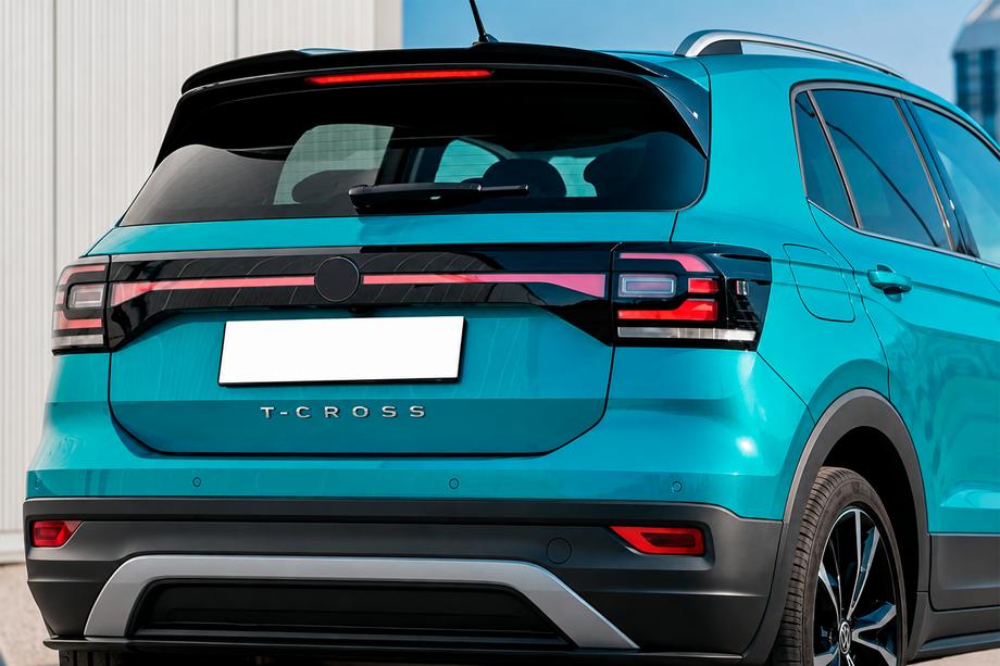 Volkswagen T-Cross 2019– DPT spoiler (svart högglans) Image