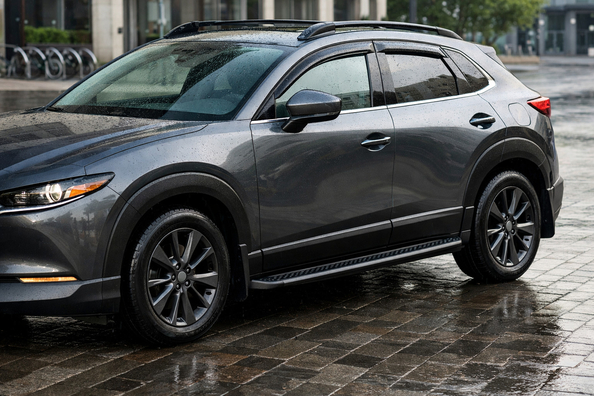 Uppgraderingspaket för Mazda CX-30: stad, regn och rena trösklar
