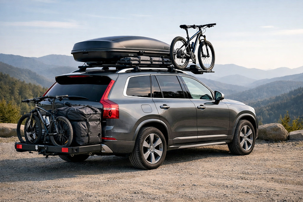 Vad du kan montera på Volvo XC90 för taklast och långa resor Foto 1