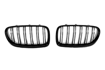 BMW 5-serien F10/F11 2010–2016 Utförsäljning M-Look njurgaller (blank svart) foto 1