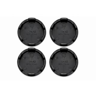 Svarta navkapslar (64x62 mm, set om 4 st) foto 2