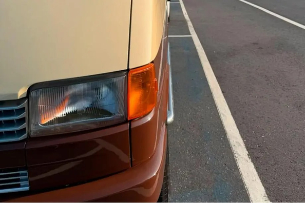 Volkswagen T4 för camping och offroad: montering av frontskydd, sidosteg och bakre hörn Foto 11